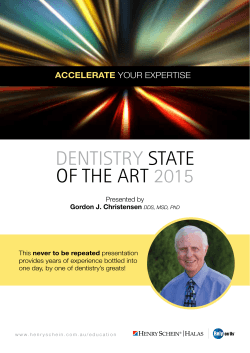 Dentistry state of the art 2015