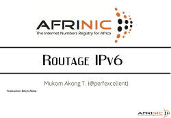 Routage IPv6