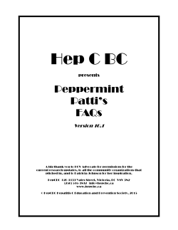 Peppermint Patti`s FAQs in English (v. 10.1, 2015)