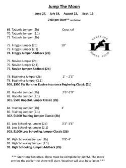 Jump The Moon - Heritage Horse Show