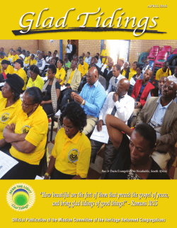 April - Heritage Reformed Church Denomination