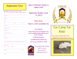 Cat Camp For Kids! - Hermitage Cat Shelter