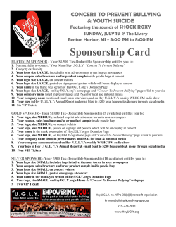 Sponsorship Card