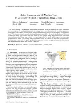 Chatter Suppression in NC Machine Tools by Cooperative Control of