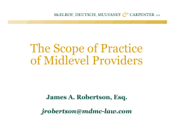 The Scope of Practice of Midlevel Providers
