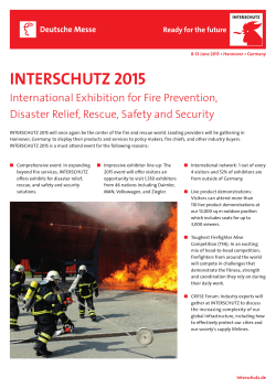 INTERSCHUTZ 2015 Factsheet