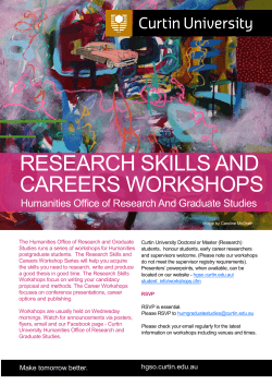 research skills and careers workshops