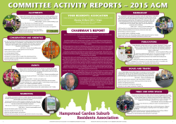 committee activity reports â 2015 agm