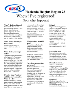 - Hacienda Heights AYSO Region 23