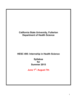 course syllabus - California State University, Fullerton