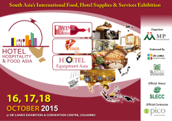 hhf 2015 brochure - hotel, hospitality & food asia