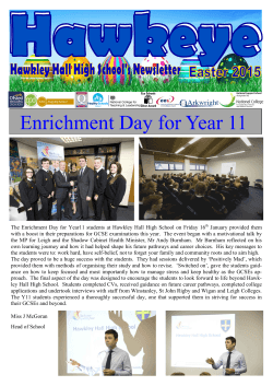 Easter 2015 Hawkeye - Hawkley Hall High School