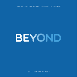 HIAA 2014 Annual Report - Halifax Stanfield International Airport