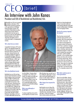 An Interview with John Kanas - HIA-LI