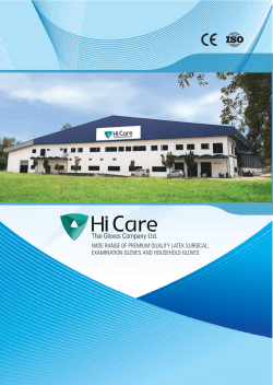 Brochure - HiCare Thai Gloves Company Ltd