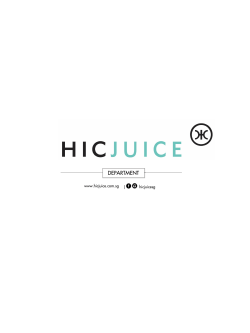DEPARTMENT - hic`Juice
