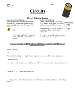Circuits Note Packet - Hicksville Public Schools / Homepage