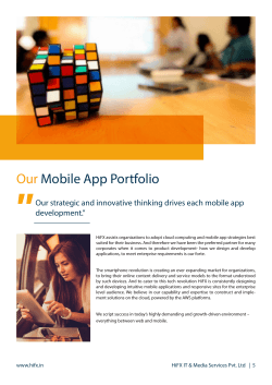 our Mobile Portfolio