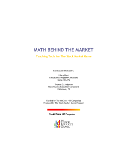 MATH BEHIND THE MARKET - McGraw Hill Higher Education