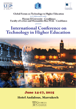 Program - International Conference on Technology in Higher