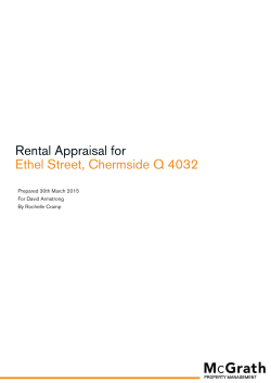 Rental Appraisal - HIGHGARDEN APARTMENTS
