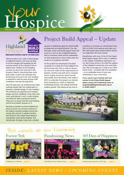 Spring 2015 - Highland Hospice