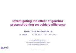 Investigating the effect of gearbox preconditioning on vehicle efficiency