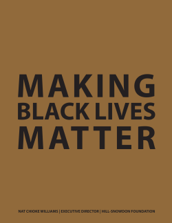 Making Black Lives Matter - Hill