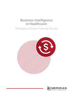 Business Intelligence in Healthcare: