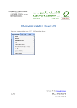 HR Activities PDF