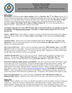 Daily Notices April 30