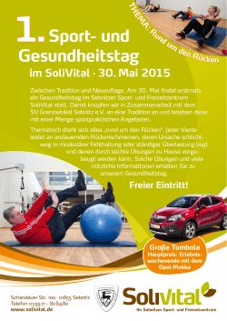 Sport- und Gesundheitstag im SoliVital Â· 30. Mai 2015