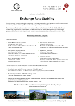 Exchange Rate Stability Conference