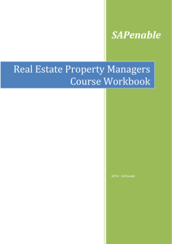 Property Managers Course Workbook