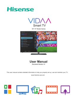 Navigating the Four VIDAA Smart TV Centers