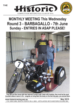 May - Historic Competition Motorcycle Club
