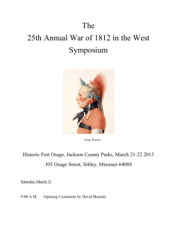 The 25th Annual War of 1812 in the West Symposium