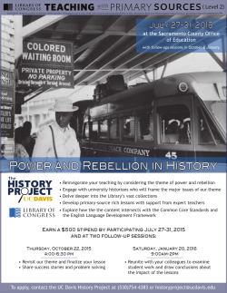 TPS Level 2 Flier_D2 - The History Project