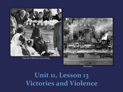 Unit 11: A Turbulent Time Lesson 13: Victories and Violence
