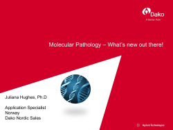 Molecular Pathology 1.0 - Histoteknikerforeningen