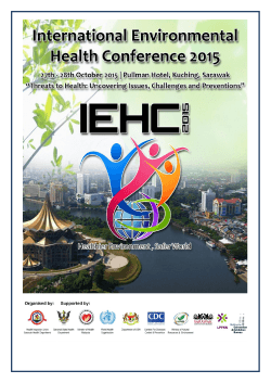 Brochure - International Environmental Health
