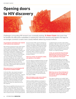 Opening doors to HIV discovery