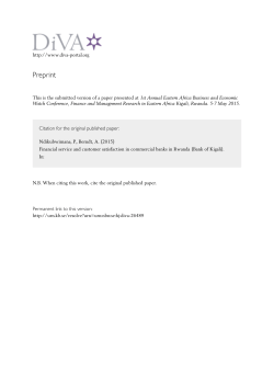 Financial service and customer satisfaction in commercial banks in