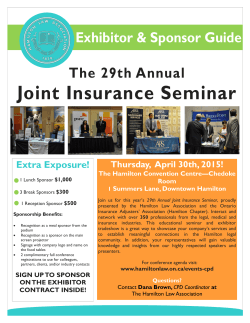 The 29th Annual Joint Insurance Seminar