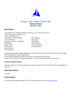 Harper Lake Model Yacht Club