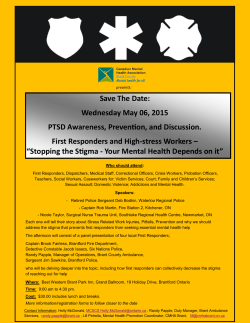 PTSD Awareness, Prevention and Discussion