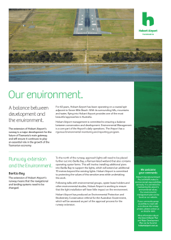 Hobart Airport 2015 Surrounding Environment