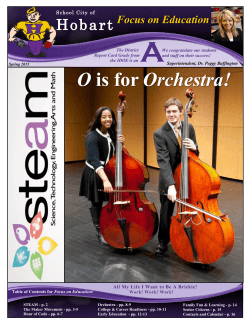 Spring 2015 - School City of Hobart