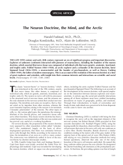 The neuron doctrine, the mind, and the artic.