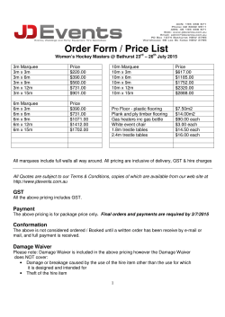 Order Form / Price List